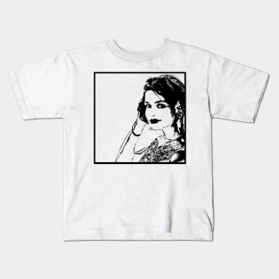 Woman Portrait 49 Shakuntala Devi Kids T-Shirt